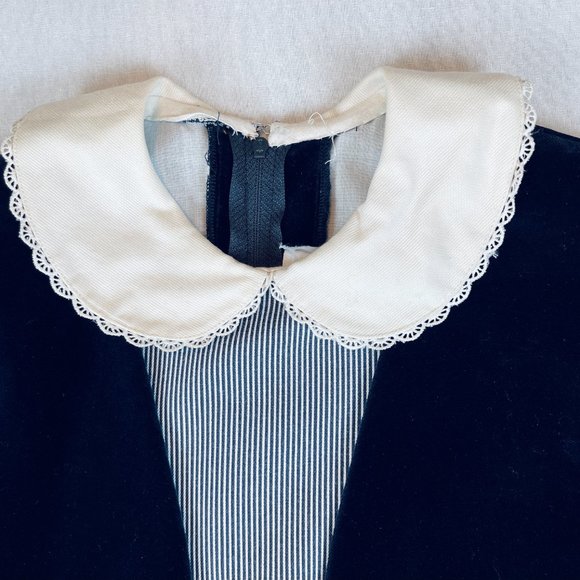 ❤️  VINTAGE ITALIAN GIRLS LUXURY DESIGNER VELVET FORMAL DRESS 11 12 ITALY EUC ❤️ - Picture 8 of 14